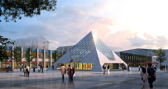 景德镇金字塔网架